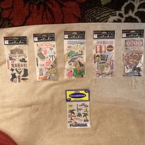 NEW Sticko Destination Stickers Texas New Orleans Cancun Las Vegas Florida Tenn